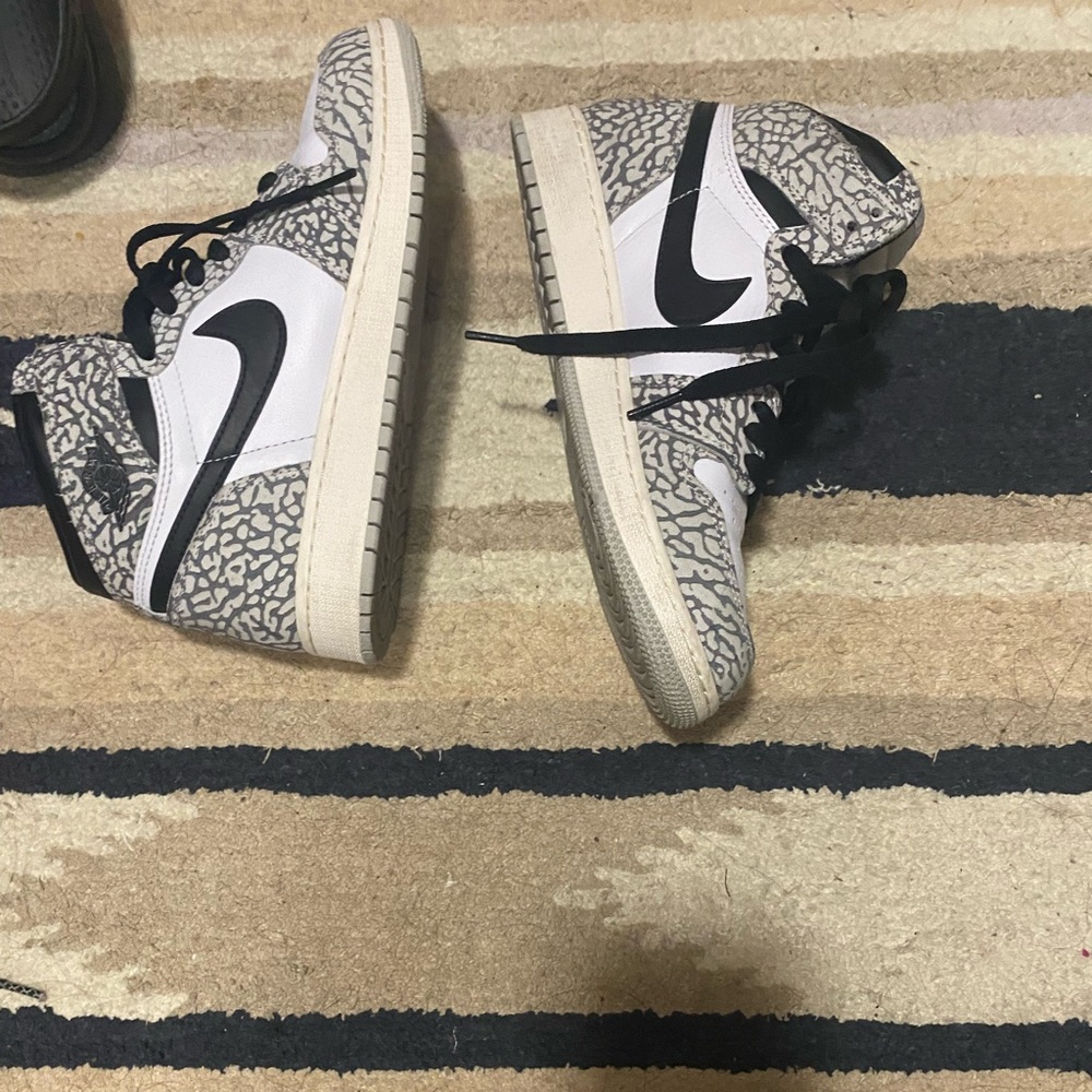 Jordan 1 High OG GS White Cement